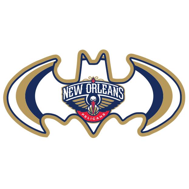 New Orleans Pelicans Batman Logo DIY iron on transfer (heat transfer)